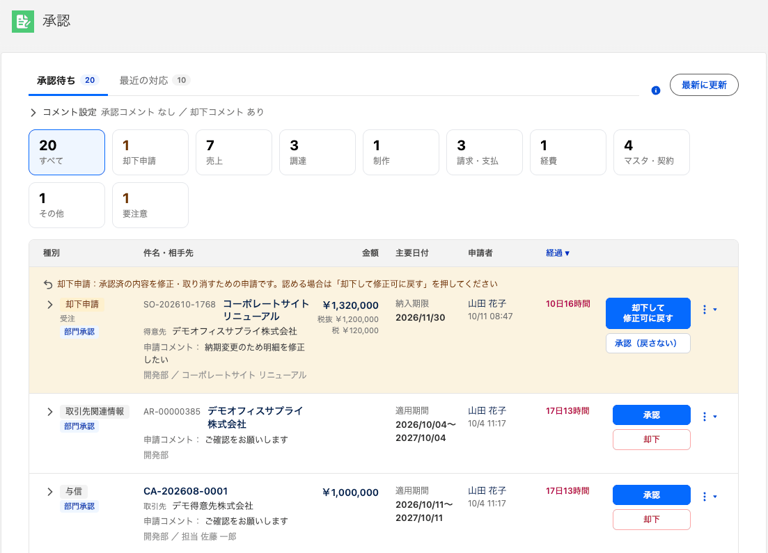 【ツバイソPSA】ツバイソデスクの承認タブを提供開始しました