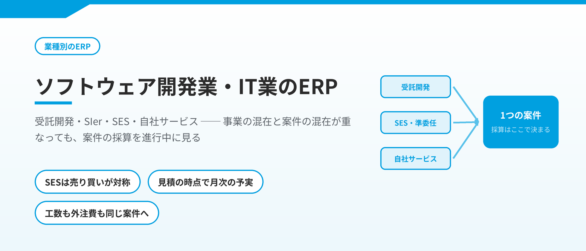 ソフトウェア開発業・IT業のERP ── 事業の混在と案件の混在が重なっても、案件の採算を進行中に見る